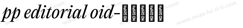 pp editorial oid字体转换